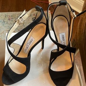 Jimmy Choo Emily 100 Black Suede